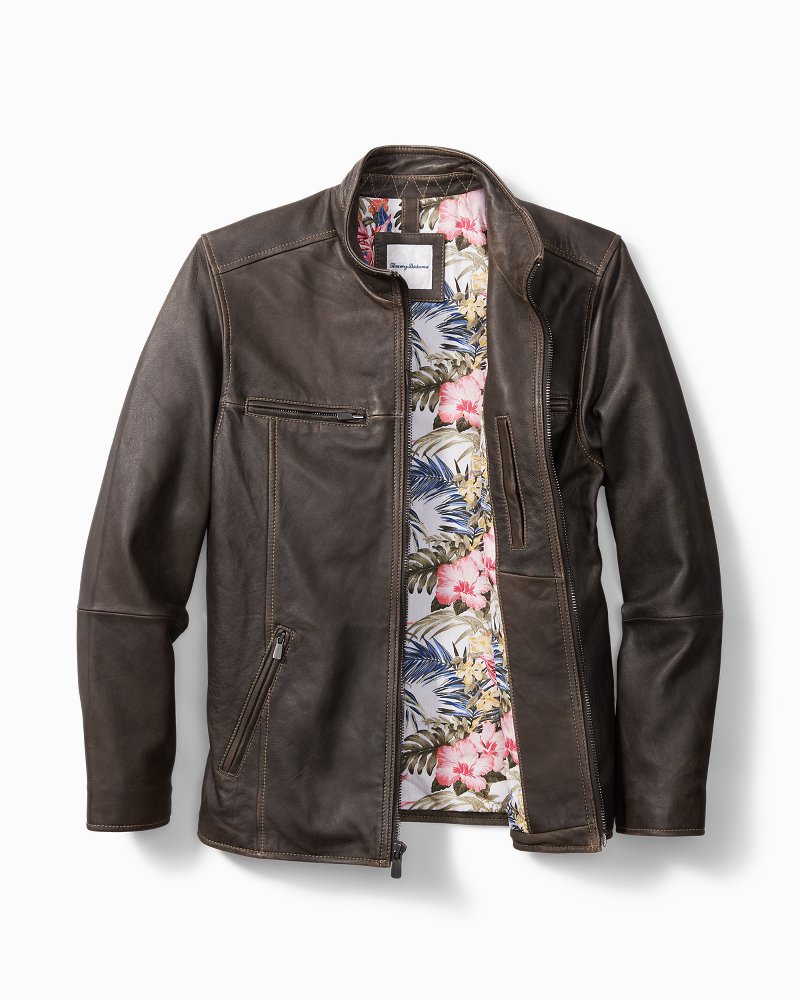 tommy bahama men's leather jacket