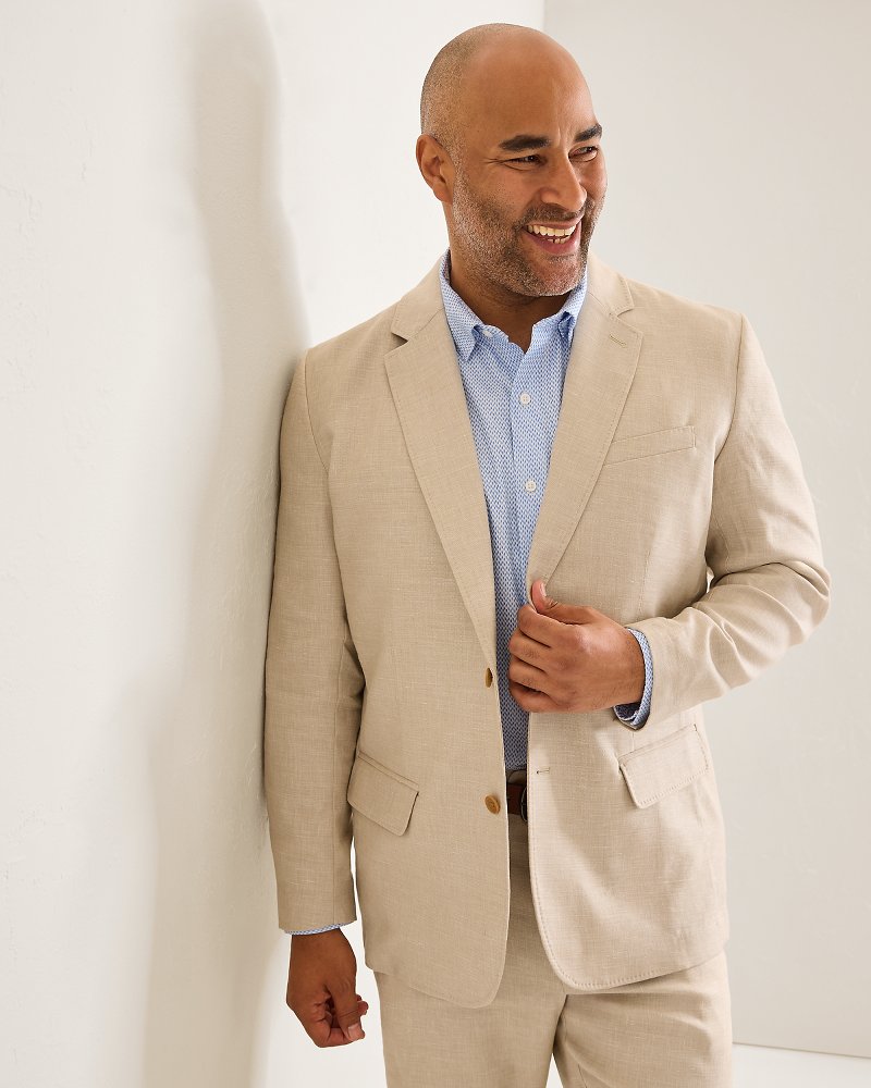 Thumbnail for Big & Tall Latigo Beach Linen-Blend Blazer