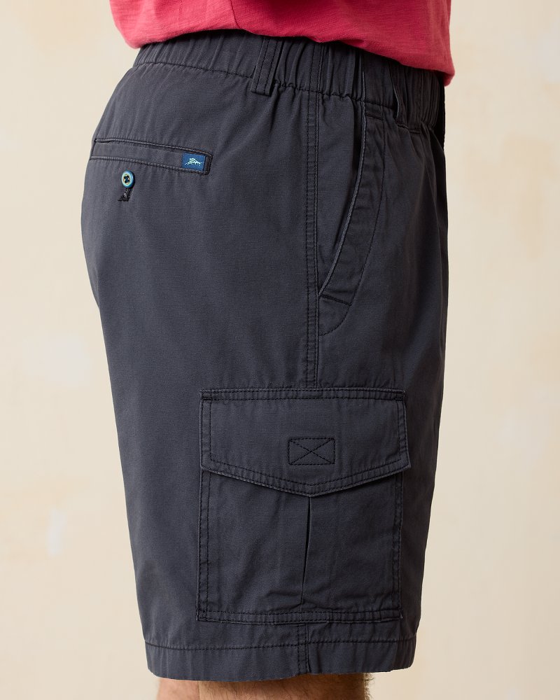 Men's big and tall elastic waist cargo on sale shorts