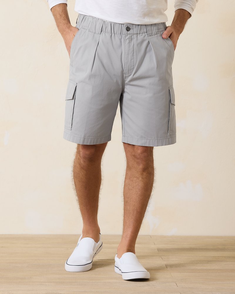 Big Tall Bahama Survivor Elastic Waist Cargo Shorts