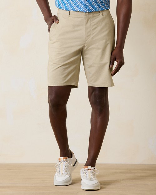 Tommy Bahama Island Duo Reversible Linen Shorts Mens 35 Kona Earth NWT $110 