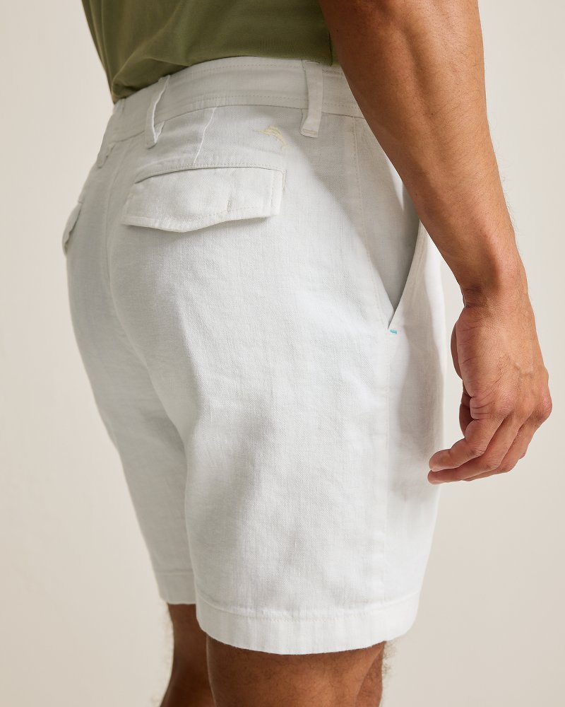 Thumbnail for Big & Tall Beach Coast Stretch-Linen Shorts