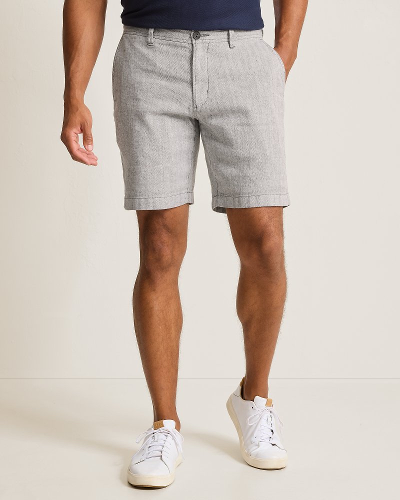 Big & Tall Beach Coast Stretch-Linen Shorts