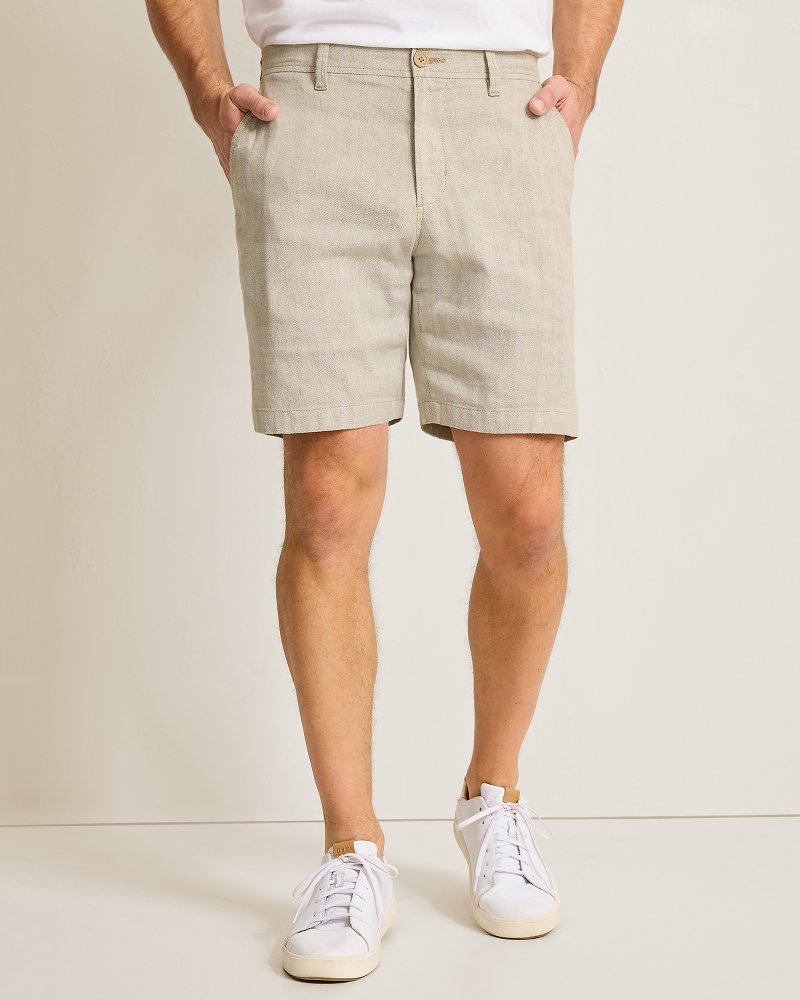 Big & Tall Beach Coast Stretch-Linen Shorts