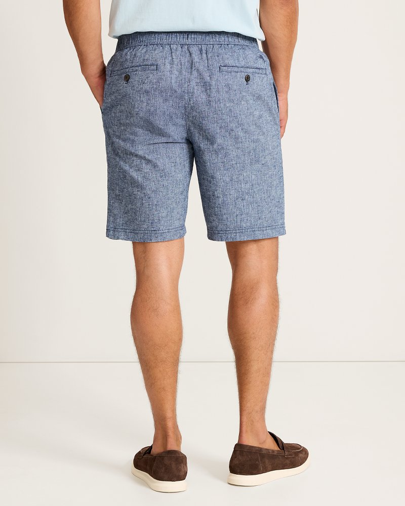 Big & Tall Riviera Shore Stretch-Linen E-Waist Shorts thumbnail 2