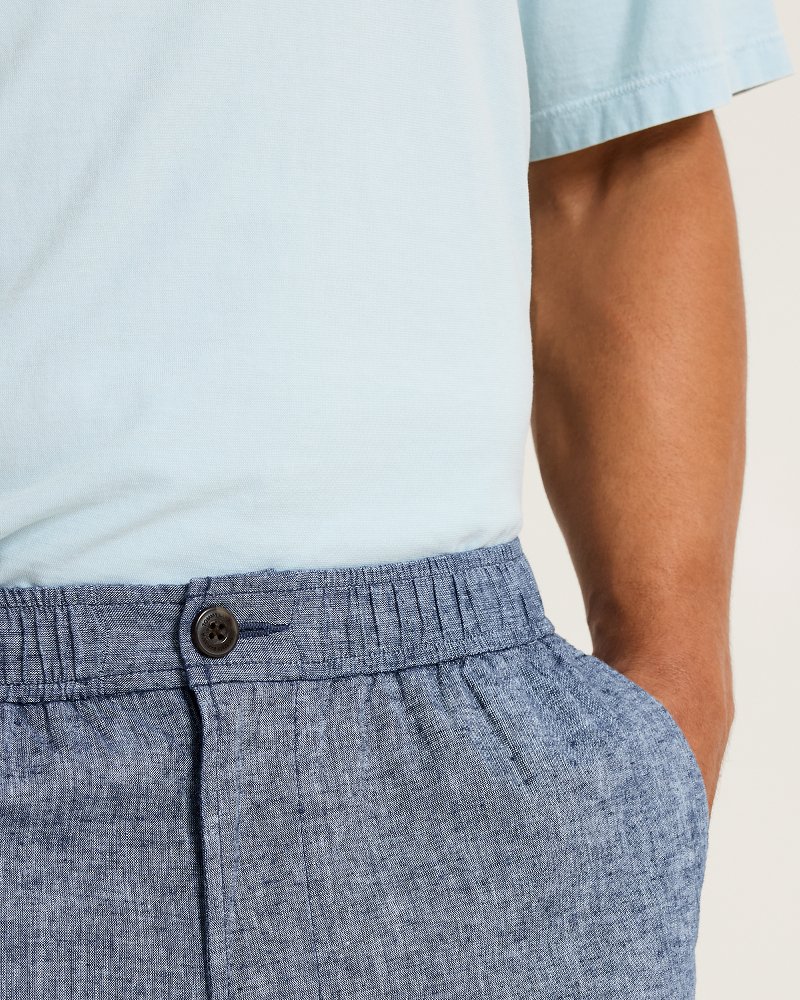 Big & Tall Riviera Shore Stretch-Linen E-Waist Shorts thumbnail 3