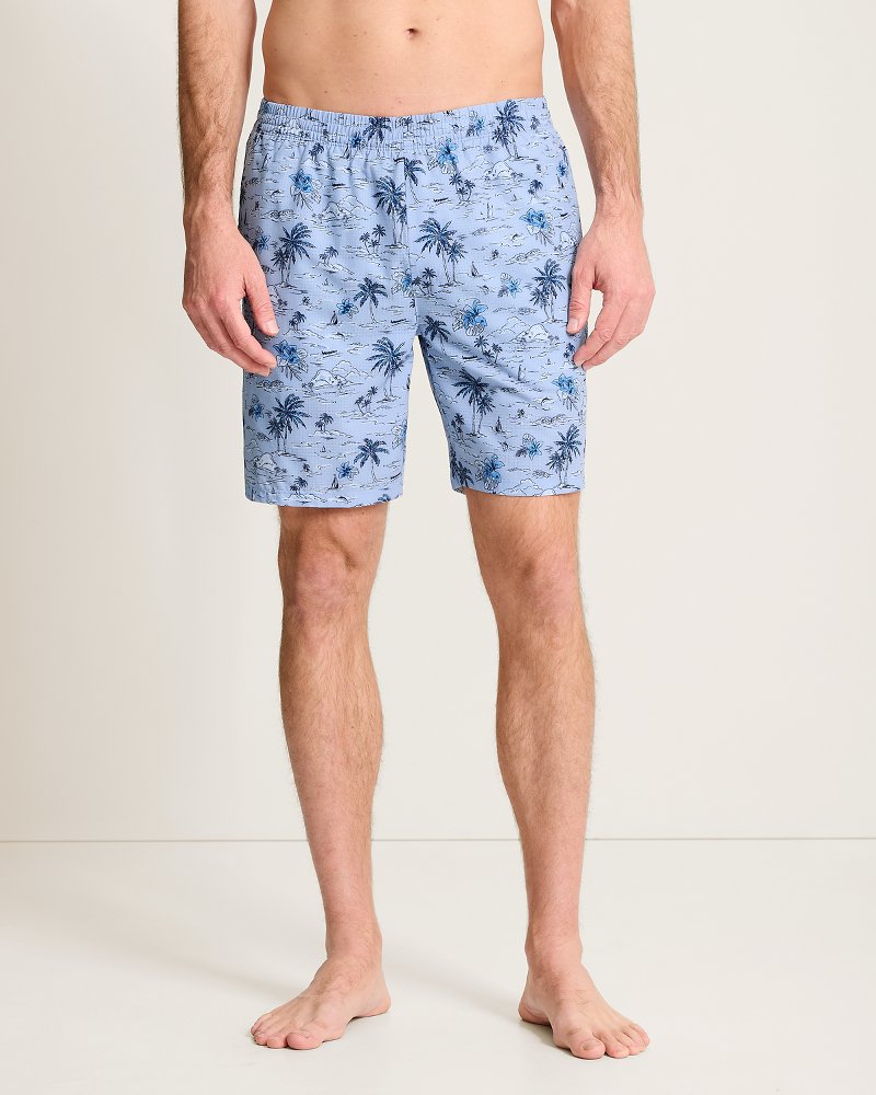 Big & Tall Huntington Beach Views E-Waist Hybrid Shorts