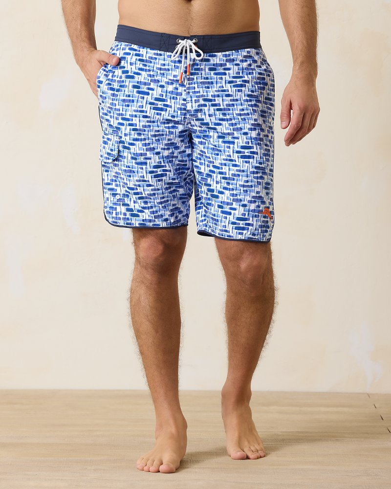 Big & Tall Baja Painted Geo Boardshorts