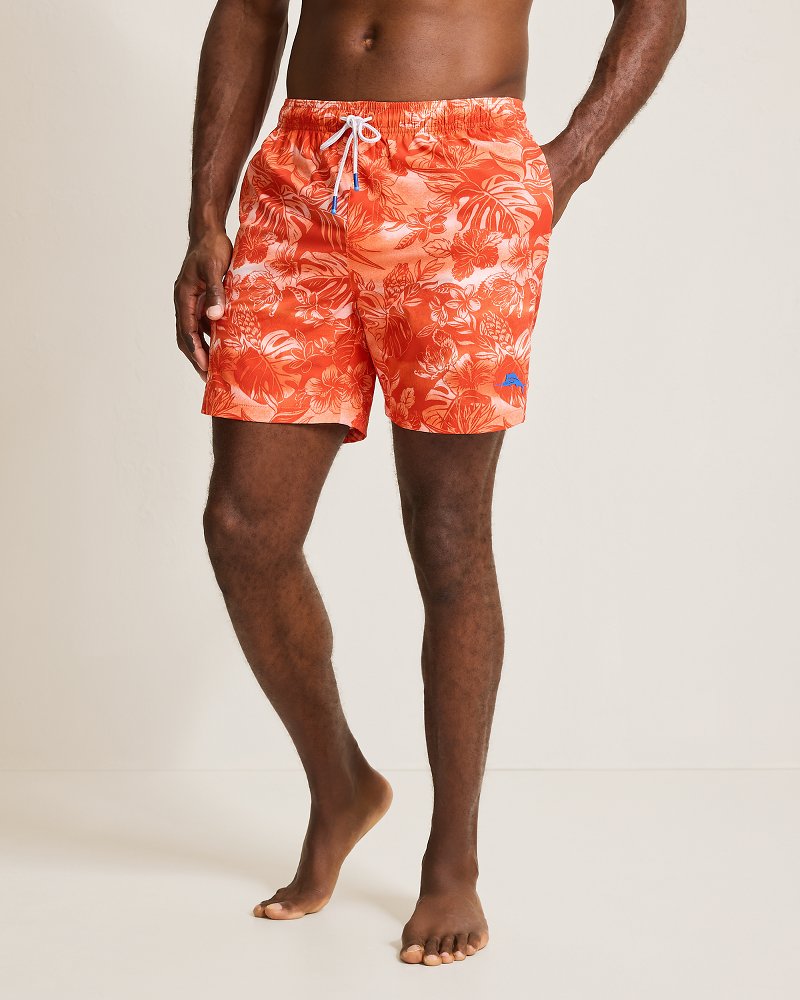 Big & Tall Naples Ocean Escape Swim Trunks