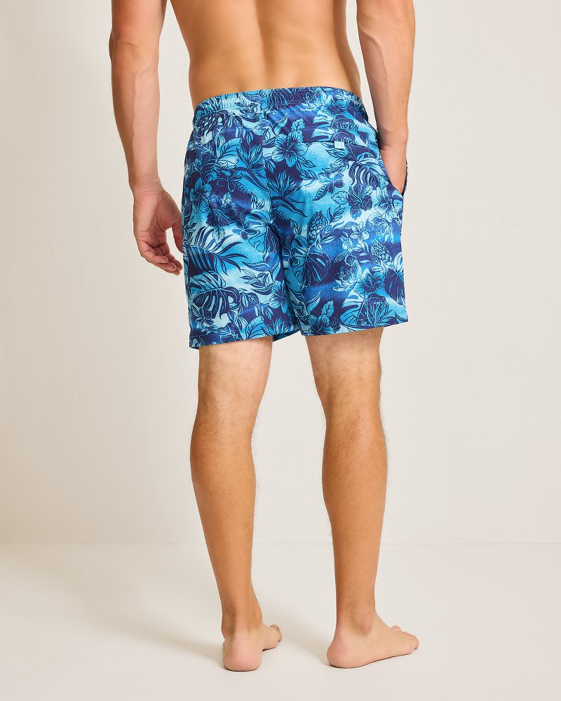 Big & Tall Naples Ocean Escape Swim Trunks