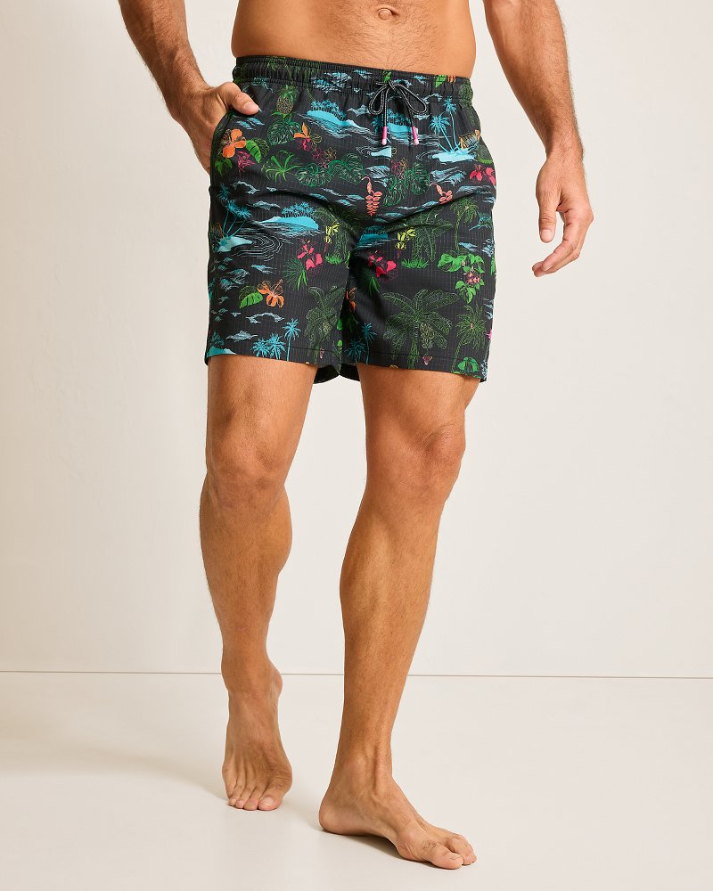 Big & Tall Naples Neon Shores Swim Trunks