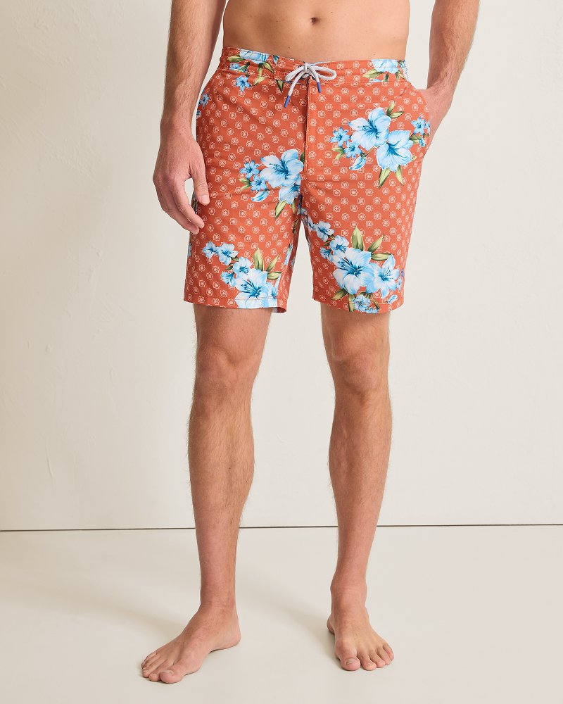 Big & Tall Baja Medallion Blooms Boardshorts