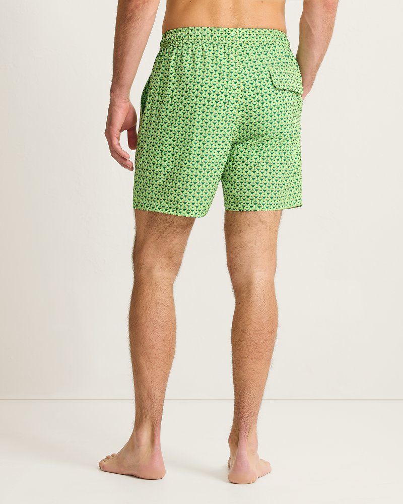 Big & Tall Naples Teeny Martini Swim Trunks