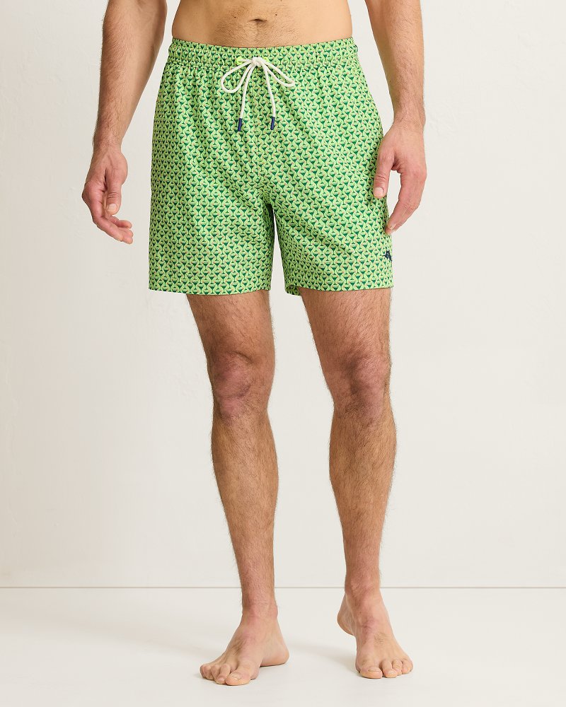 Big & Tall Naples Teeny Martini Swim Trunks