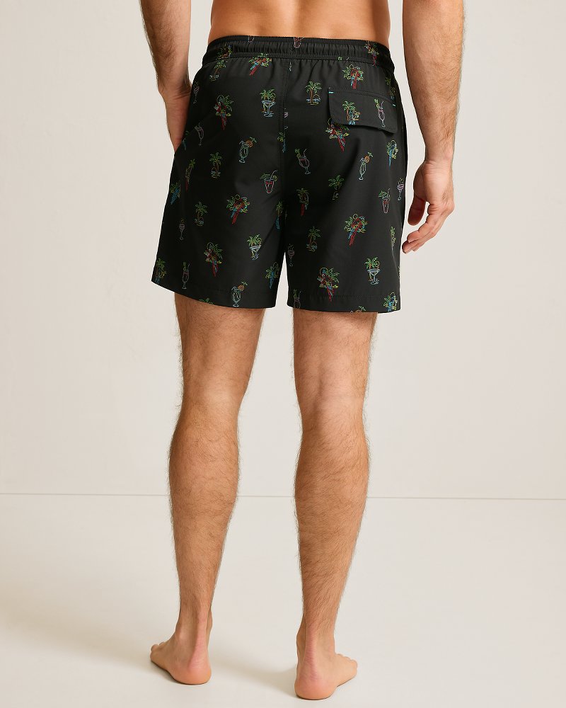 Big & Tall Naples Neon Sips Swim Trunks