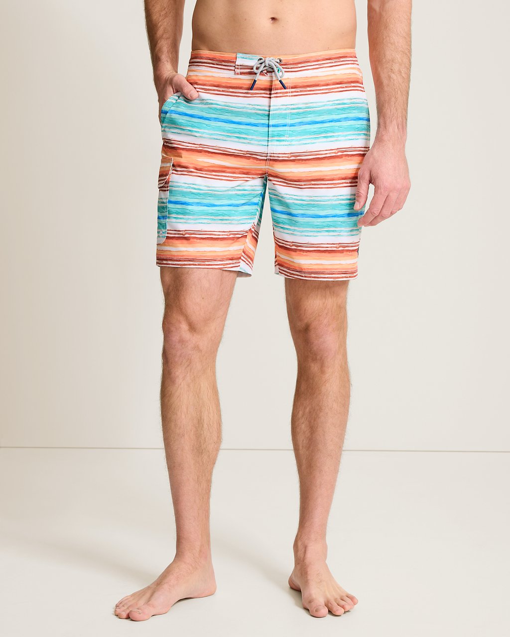 Big & Tall Baja Sarape Stripe Boardshorts by Tommy Bahama