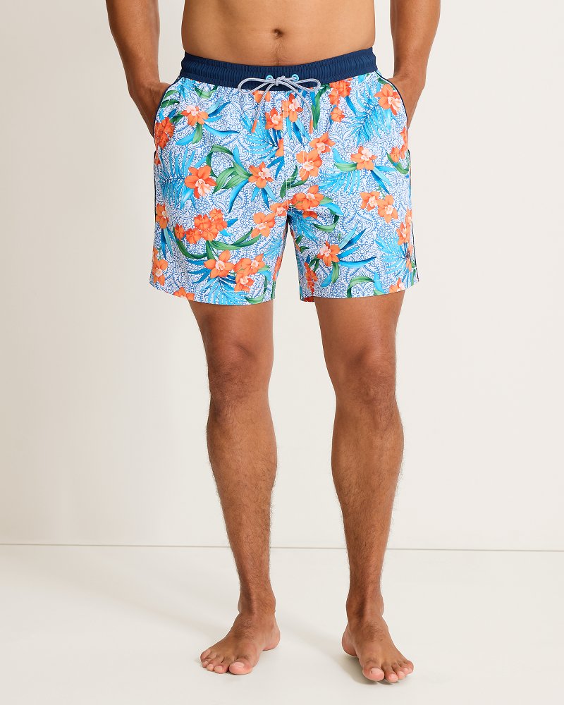Big & Tall Naples Goa Tropical Swim Trunks