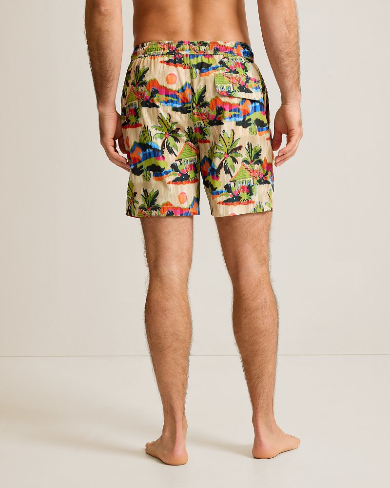 Big & Tall Naples Cabana Skies Swim Trunks