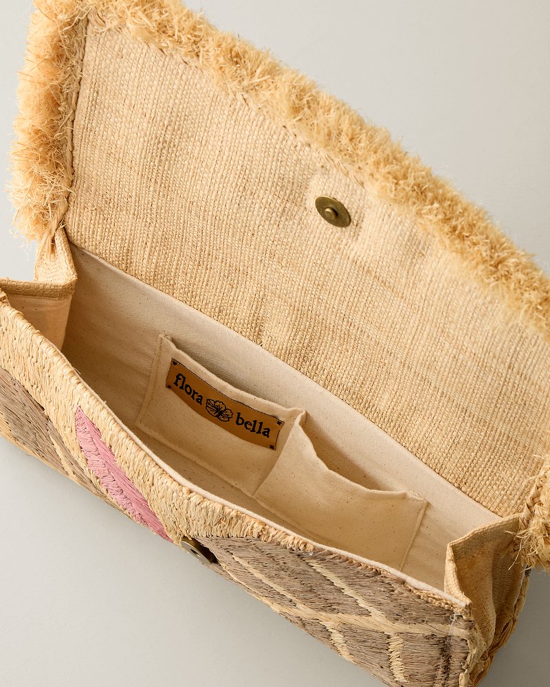 Cabra Key Lime Raffia Clutch