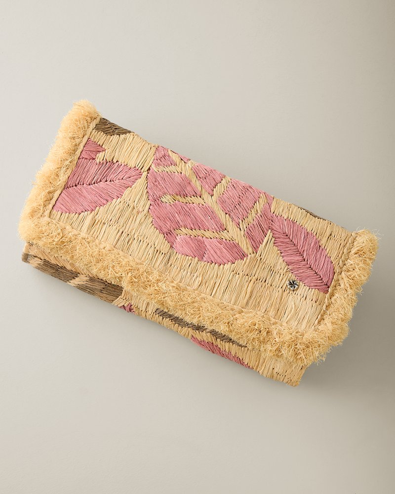 Cabra Key Lime Raffia Clutch
