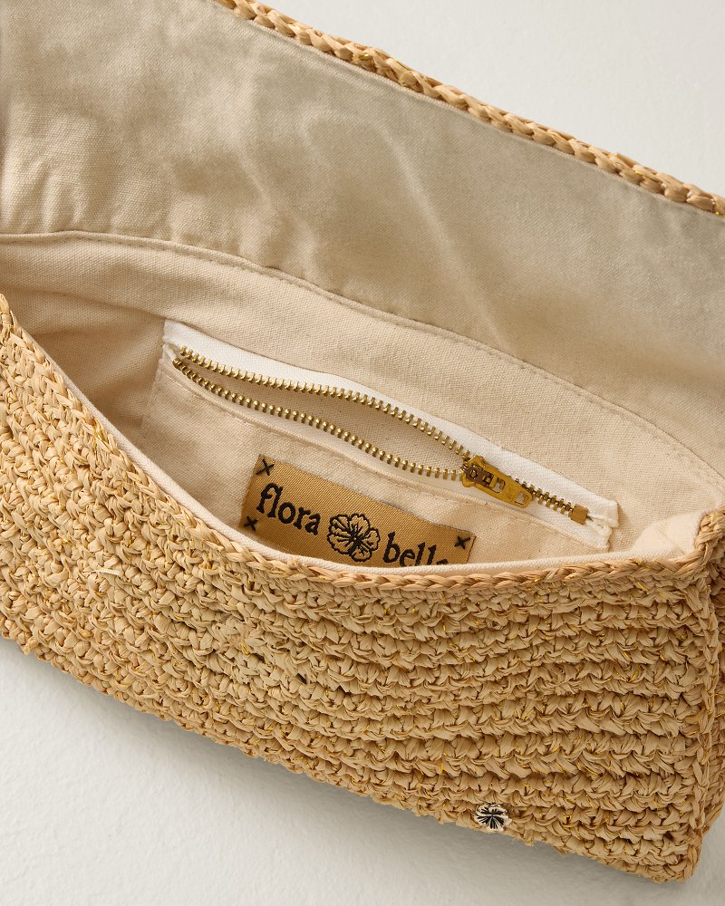 Chastanet Crochet Raffia Clutch thumbnail 4