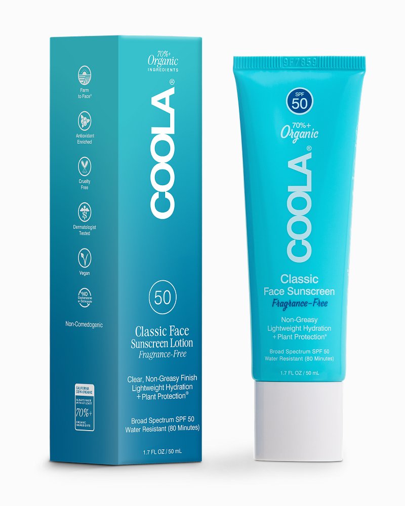 Thumbnail for Fragrance-Free SPF 50 Face Sunscreen by COOLA®