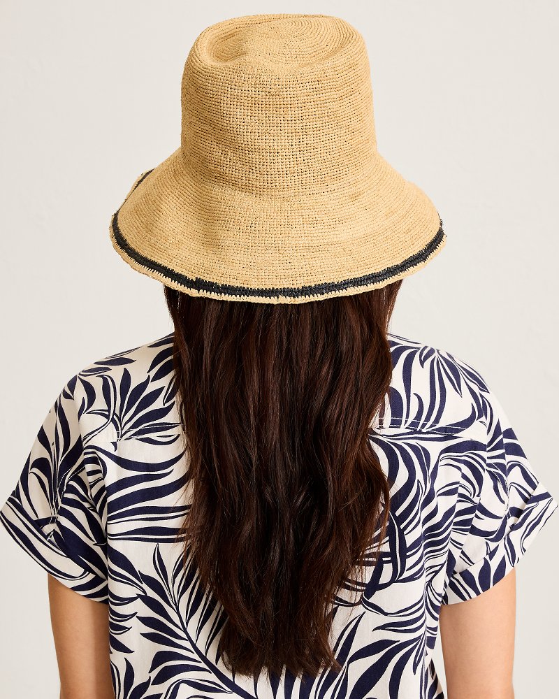 Crochet Stripe Bucket Hat thumbnail 3