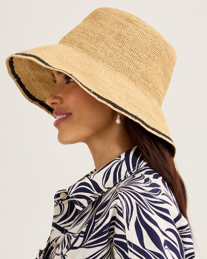 Crochet Stripe Bucket Hat thumbnail 4