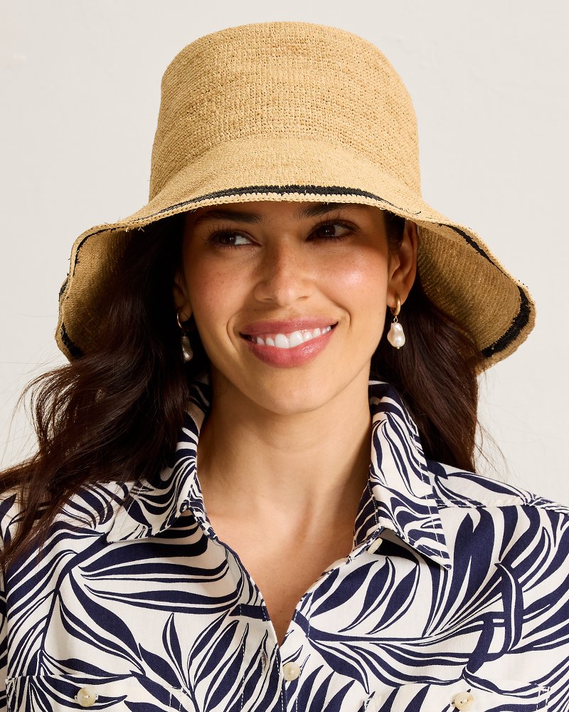 Crochet Stripe Bucket Hat