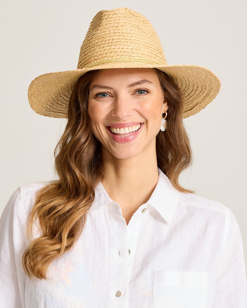 Raffia Braid Continental Hat