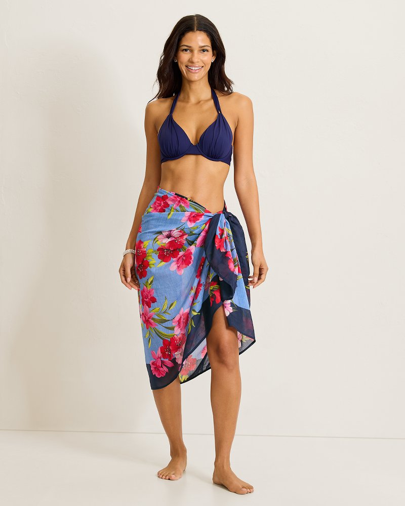 Chambray Beach Silk-Blend Pareo