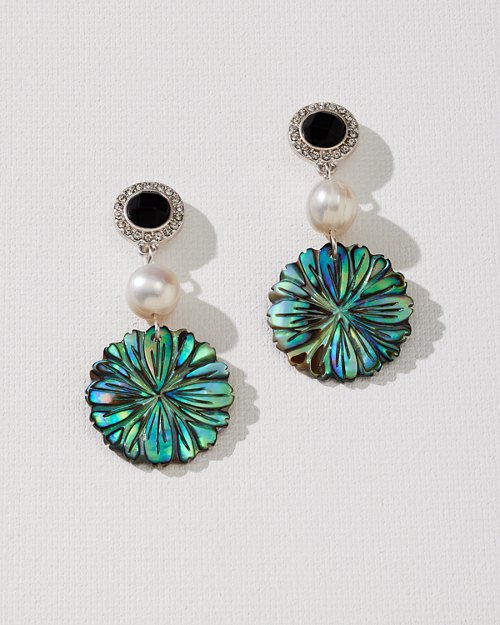 St. Barth's Floral Drop Earrings