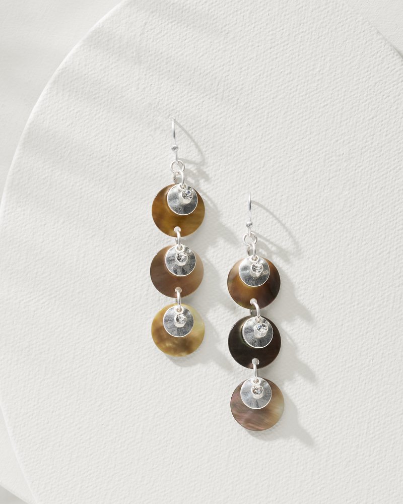 Marco Island Grey Multi-Shell Drop Earrings