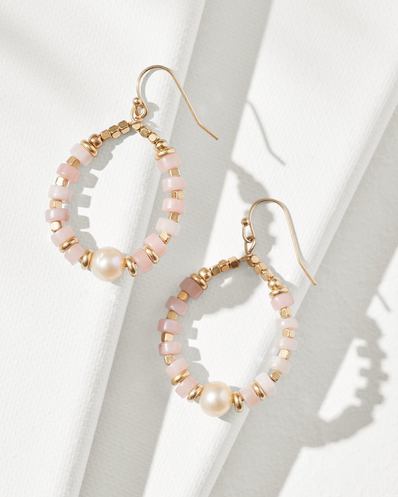 Sun-Kissed Sunrise Drop Hoop Earrings