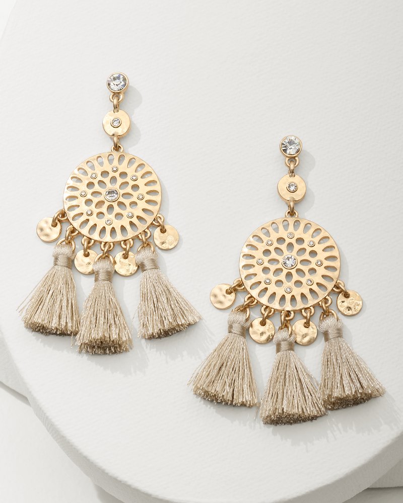 Madeira Tassel Statement Earrings