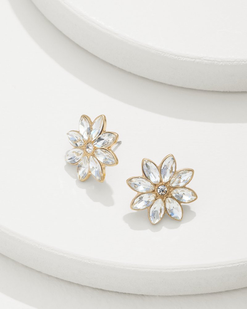 Tidal Treasure Floral Stud Earrings