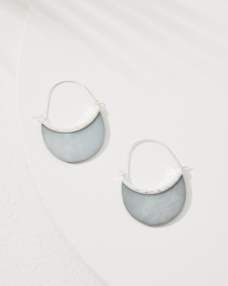 Oasis Essence Shell Statement Hoop Earrings