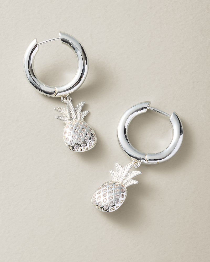 Island Essence Pineapple Huggie Hoops
