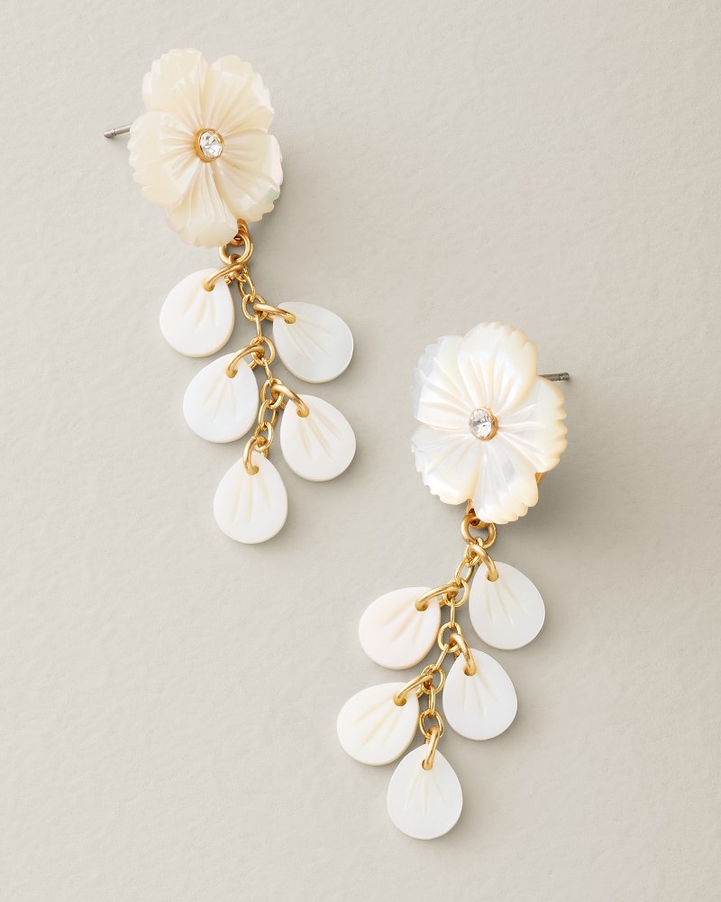 Hibiscus Bliss Flower Cascade Earrings