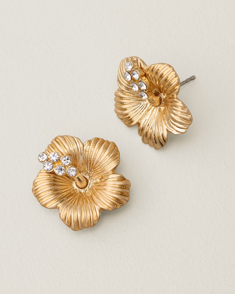 Marina Sol Hibiscus Stud Earrings
