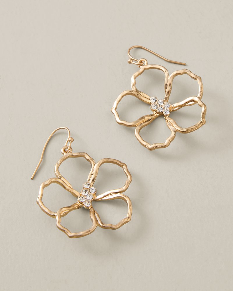 Sunset Tides Wire Flower Drop Earrings