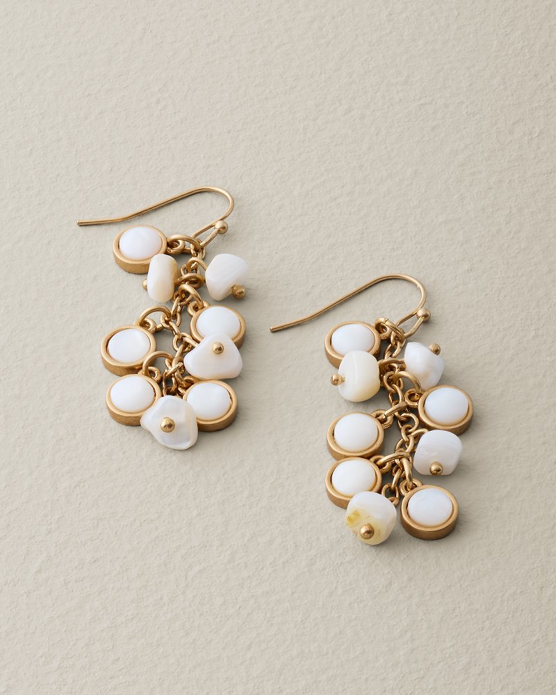 Terra Laguna Mother of Pearl Charm Drop Earrings