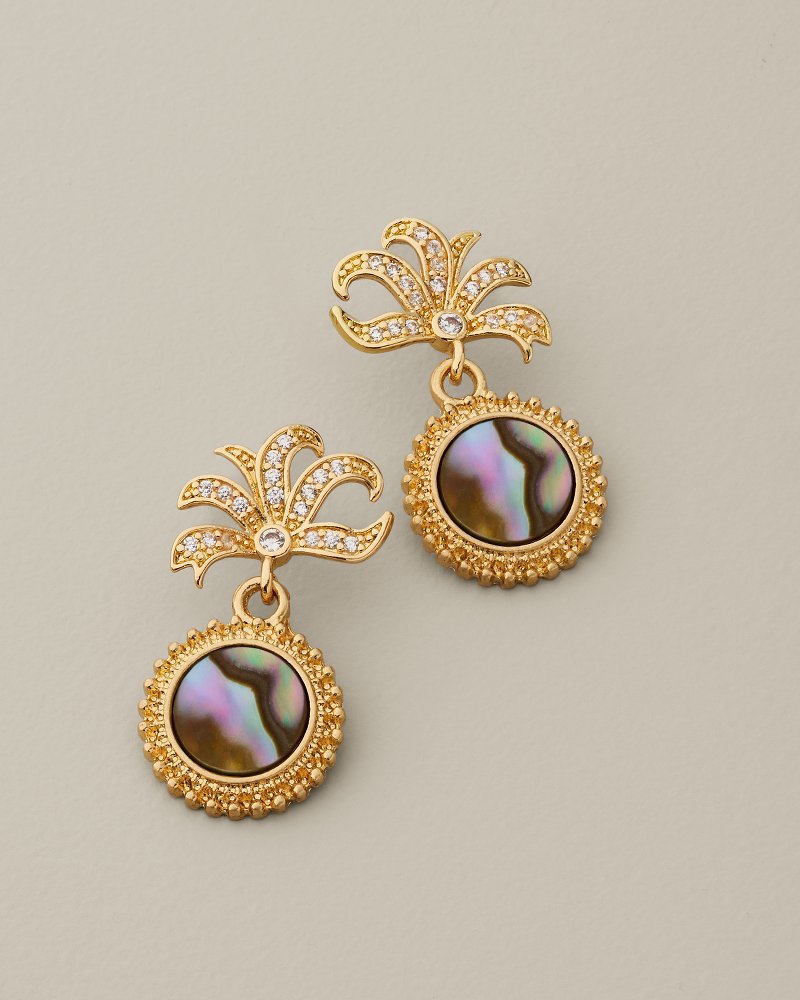 Coastal Heirloom Abalone Pineapple Earrings