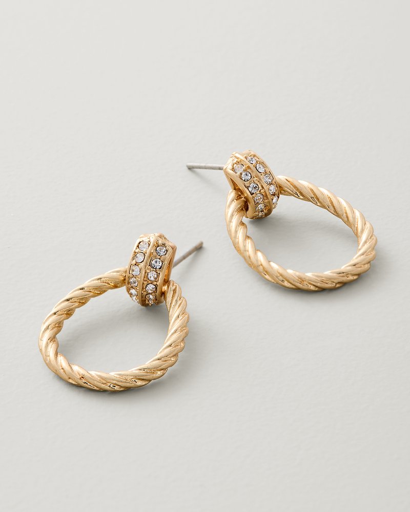 Midnight Cove Rope Doorknocker Earrings