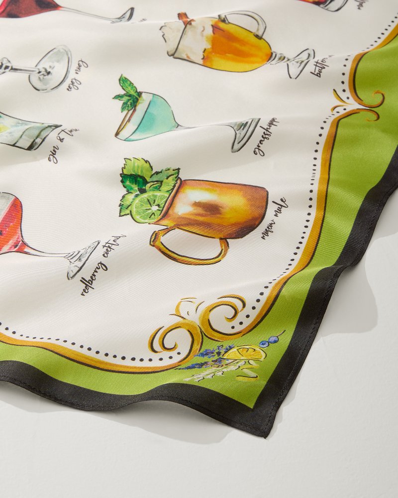 Cocktail Hour Silk Bandana