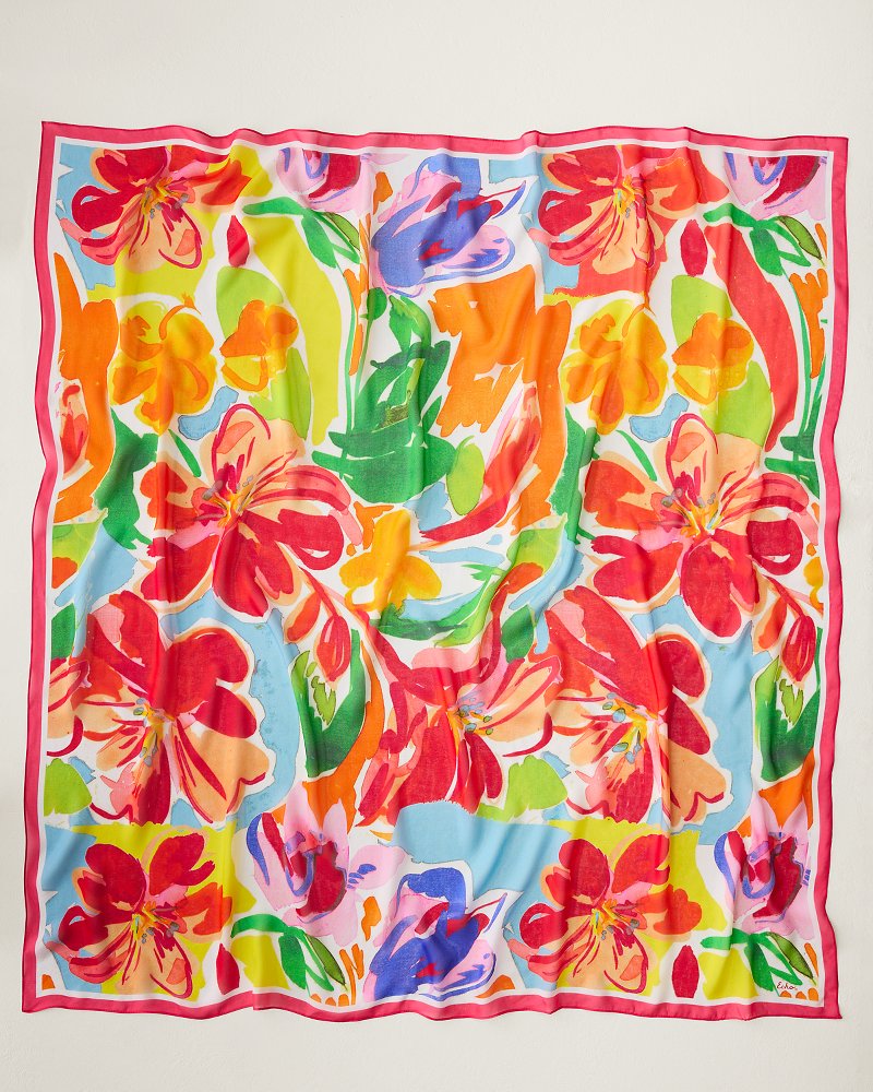 Thumbnail for Bloom Square Silk Scarf