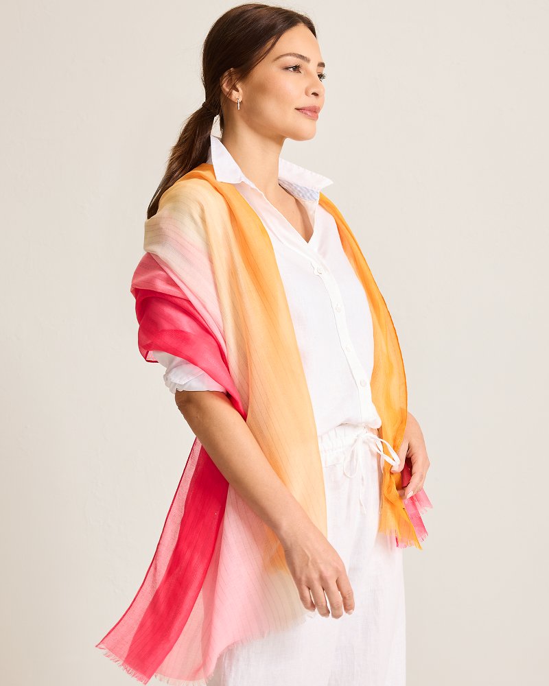 Thumbnail for Ombré Shimmer Wrap Scarf