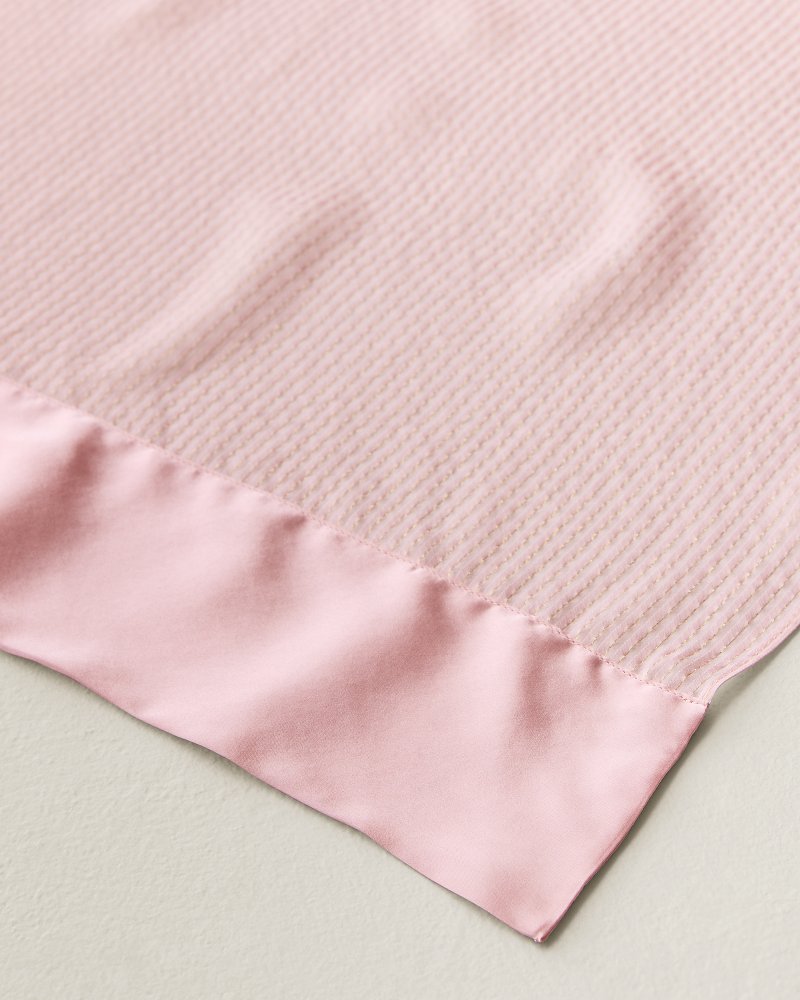 Metallic Stripe Silk Wrap Scarf