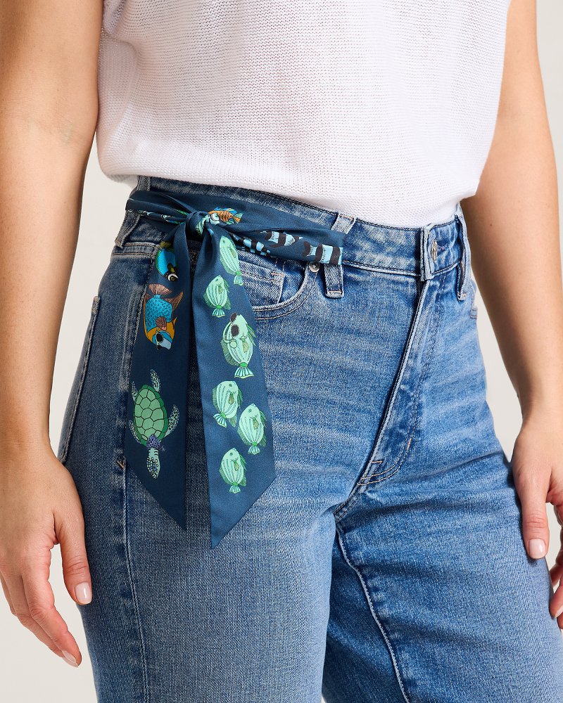 Lost at Sea Silk Ribbon Scarf