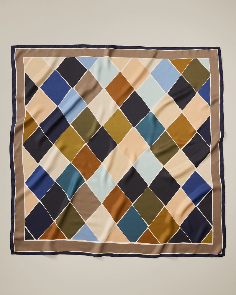 Harlequin Silk Square Scarf